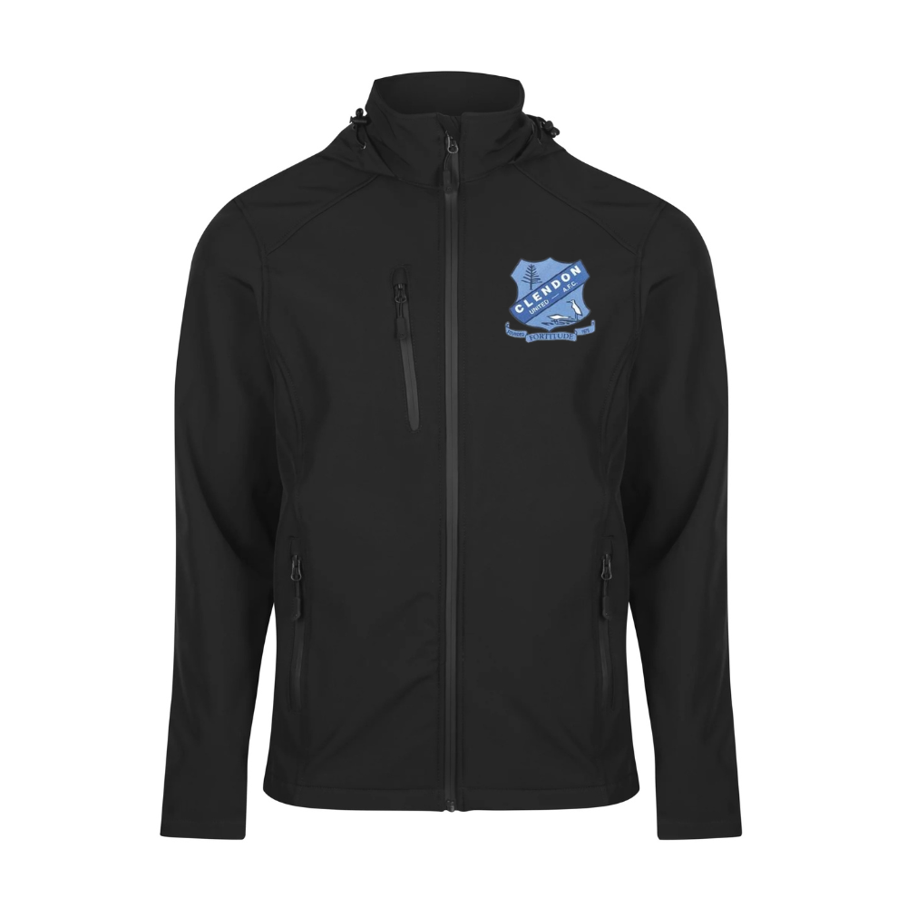 Soft Shell Jacket - Black - Clendon United