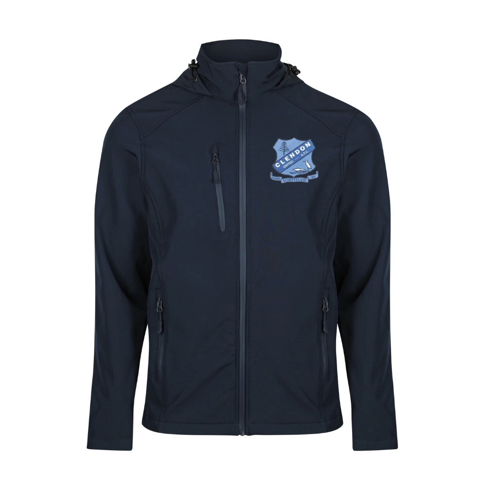 Soft Shell Jacket - Navy Blue - Clendon United