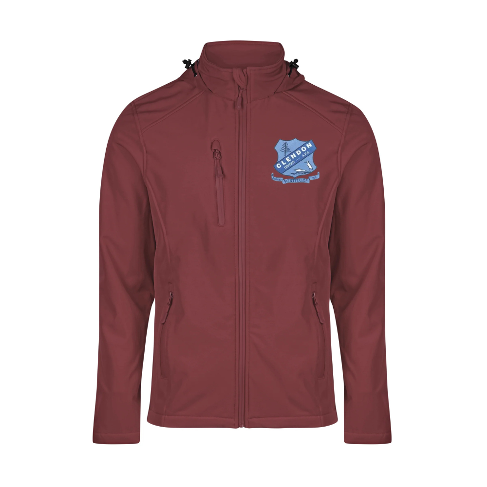 Soft Shell Jacket - Maroon - Clendon United